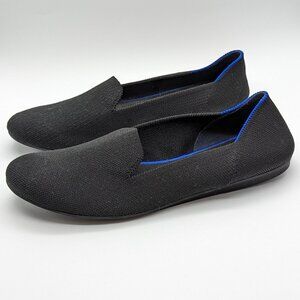 Rothy's The Loafer Flats Black Knitted Comfort Women's Size 8.5 | GUC